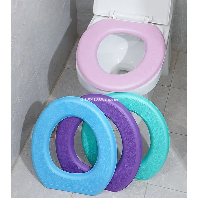 1 stücke wasserdichter weicher Toiletten sitz bezug Badezimmer wasch bar Nea restool Matte Pad Kissen O-Form Toiletten sitz Bidet Toiletten bezug