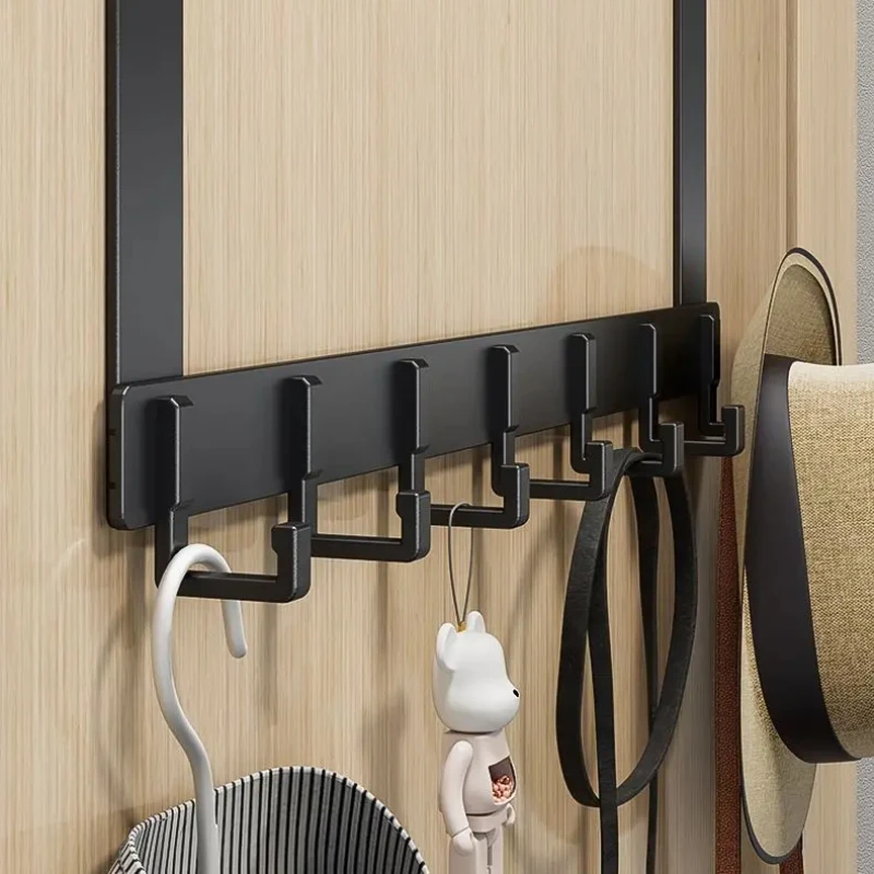 Tür hinter Haken Lagerung Wandbehang Kleiderbügel Kleiderhaken stanzfreier Kleiderbügel Schlafzimmer Organizer Lagerung Küchenzubehör