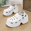 2025 sommer Neue Meerjungfrau Aushöhlen Schuhe Modische Höhe Zunehmende 7 cm Abnehmen Casual EVA Sohle frauen Hausschuhe
