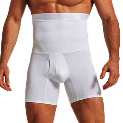 Männer Abnehmen Body Shaper Taille Trainer Hohe Taille Shaper Steuer Höschen Kompression Unterwäsche Bauch Bauch Shaper Shorts Image