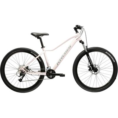 Mountainbike KROSS "Damen Hardtail Lea 3.0" Gr. 43, rosa (rosa, schwarz), Fahrräder, 43cm, 27,5 + Zoll (69,85cm) hinten: 27,5 + Zoll (69,85cm)