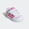 Klettschuh ADIDAS SPORTSWEAR "TENSAUR SWITCH KIDS", Gr. 24, cloud weiß, pulse magenta, bliss pink, Synthetik, Textil, sportlich, Schuhe, für Kinder