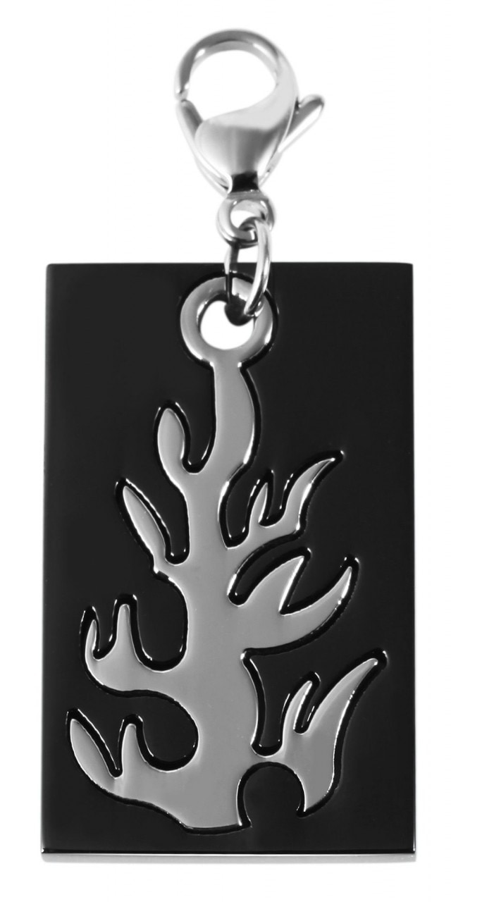 Kettenanhänger ADELIA´S "eleganter Schmuck Anhänger aus Edelstahl", schwarz, Schmuckanhänger, Damen, Edelstahl, Kettenanhänger