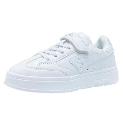 Sneaker KANGAROOS "K-GK Ready EV", Gr. 33, weiß (weiß, silber), Synthetik, sportlich, Schuhe Image