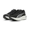 Laufschuh PUMA "Deviate NITRO™ 3 Laufschuhe Damen", Gr. 40, schwarz-weiß (schwarz, weiß silber metallic), Obermaterial: Synthetik, Textil; Futter: Textil; Innensohle: Textil; Laufsohle: Gummi, Schuhe