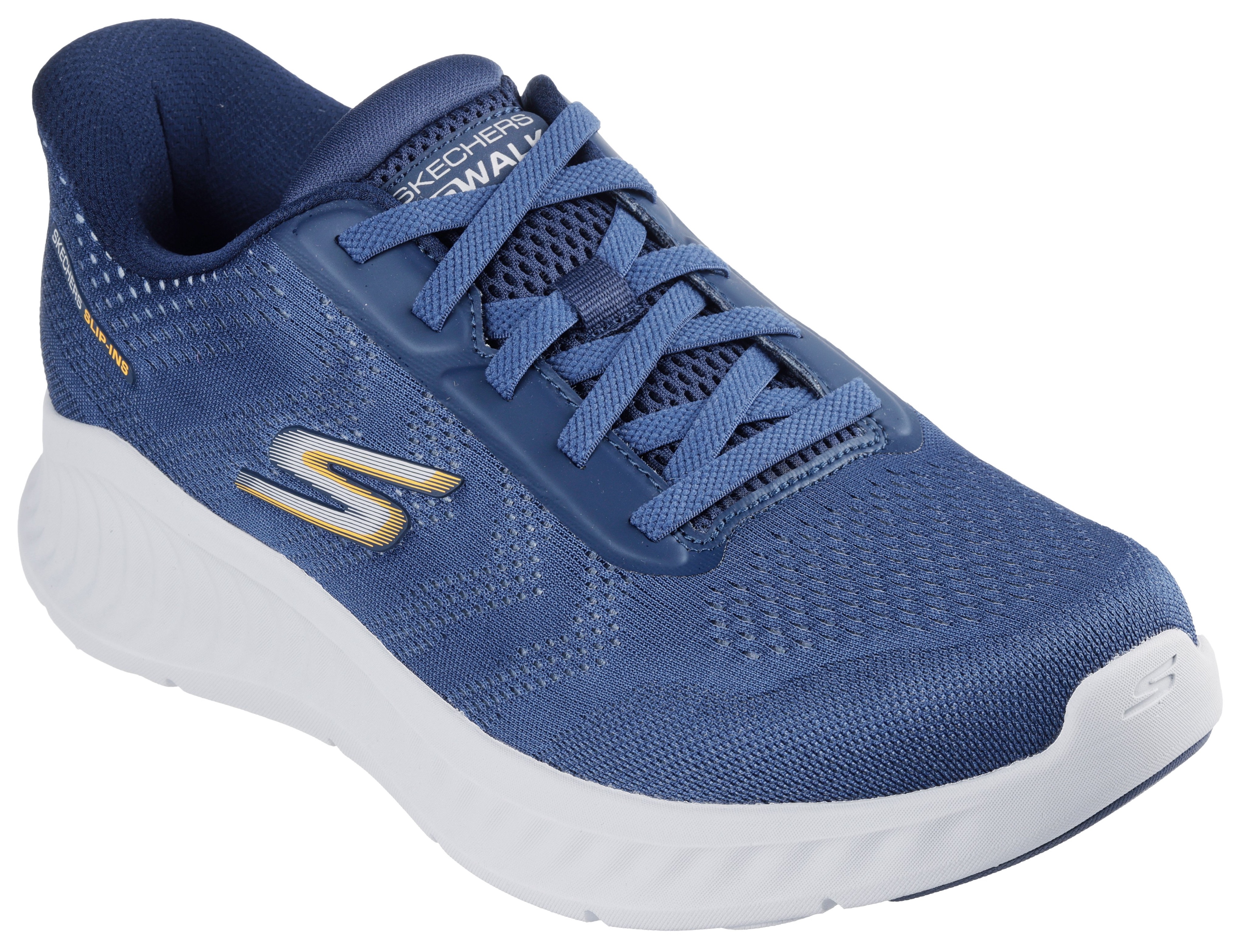 Slip-On Sneaker SKECHERS "GO WALK NOW-PAYTON", Herren, Gr. 43, blau (navy), Textil, Sportlich, Schuhe, Trainingsschuh, Schnürschuh mit Handsfree Slip-ins Image