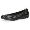 Ballerina CAPRICE, Damen, Gr. 37, schwarz, Nappaleder, sportlich, Schuhe, Businessschuh, Flats, Bequemschuh, Schlüpfschuh in bequemer Form