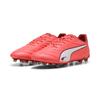 Fußballschuh PUMA "KING PRO FG/AG Fußballschuhe Erwachsene", Gr. 42.5, glowing rot weiß fire, Obermaterial: Synthetik; Futter: Synthetik, Textil; Innensohle: Textil; Laufsohle: Synthetik, Schuhe