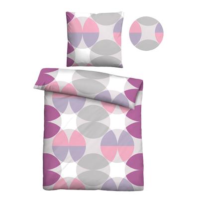 Bettwäsche "0400906", lila (brombeer), B/L: 135cm x 200cm, , Renforcé, B/L: 80cm x 80cm, Renforcu00e9, Obermaterial: 100% Baumwolle, CASTELL - MARKENBETTWÄSCHE, Bettwäsche, hautsympathisch, 100% Baumwolle, Reißverschluss, ganzjährig nutzbar Image