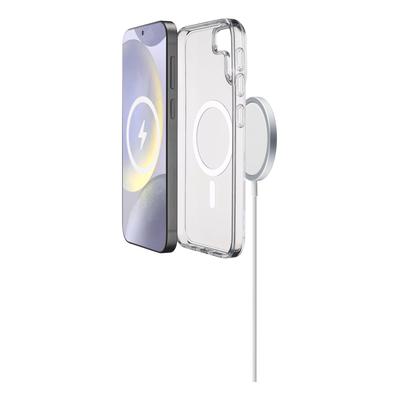 CELLULARLINE Handyhülle "Gloss MagSafe Case MAG für Samsung Galaxy S25", transparent, B:9cm H:1,5cm T:20,5cm, Hüllen, Backcover, Schutzhülle, Handyschutzhülle, Case, Schutzcase, stoßfest