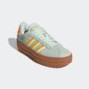 Sneaker ADIDAS SPORTSWEAR, Gr. 38,5, linen grün, crew orange, hi, res gelb, Leder, Synthetik, sportlich, Schuhe, Design auf den Spuren des adidas Gazelle Bold