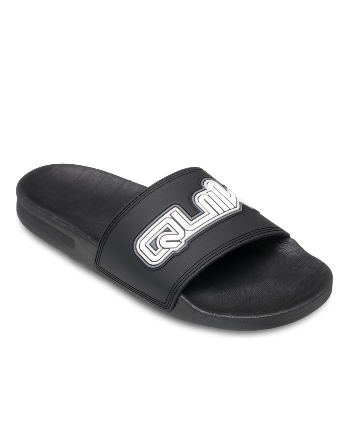 Sandale QUIKSILVER "Rivi", Damen, Gr. 13(46), schwarz (schwarz 5), Obermaterial: Synthetikmaterial / Außensohle: Gummi, Schuhe Sandale