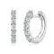 Fashion Luxury Moissanite Huggie Earrings 2.5mm-3.5mm D Color Hopp Earrings for Women Men Sterling