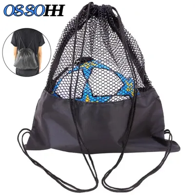 1Pcs Single Ball Bag, Balls Storage Bags, Drawstring Sling Backpack for Soccer Basketball Football