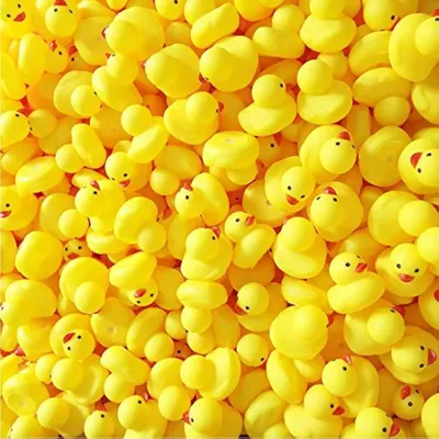 10-200pcs Yellow Rubber Duck Bath Toys, Mini Squeak Ducks Bulk for Tiny Baby Shower Preschool Bathtub Toy Pool Party Supplies