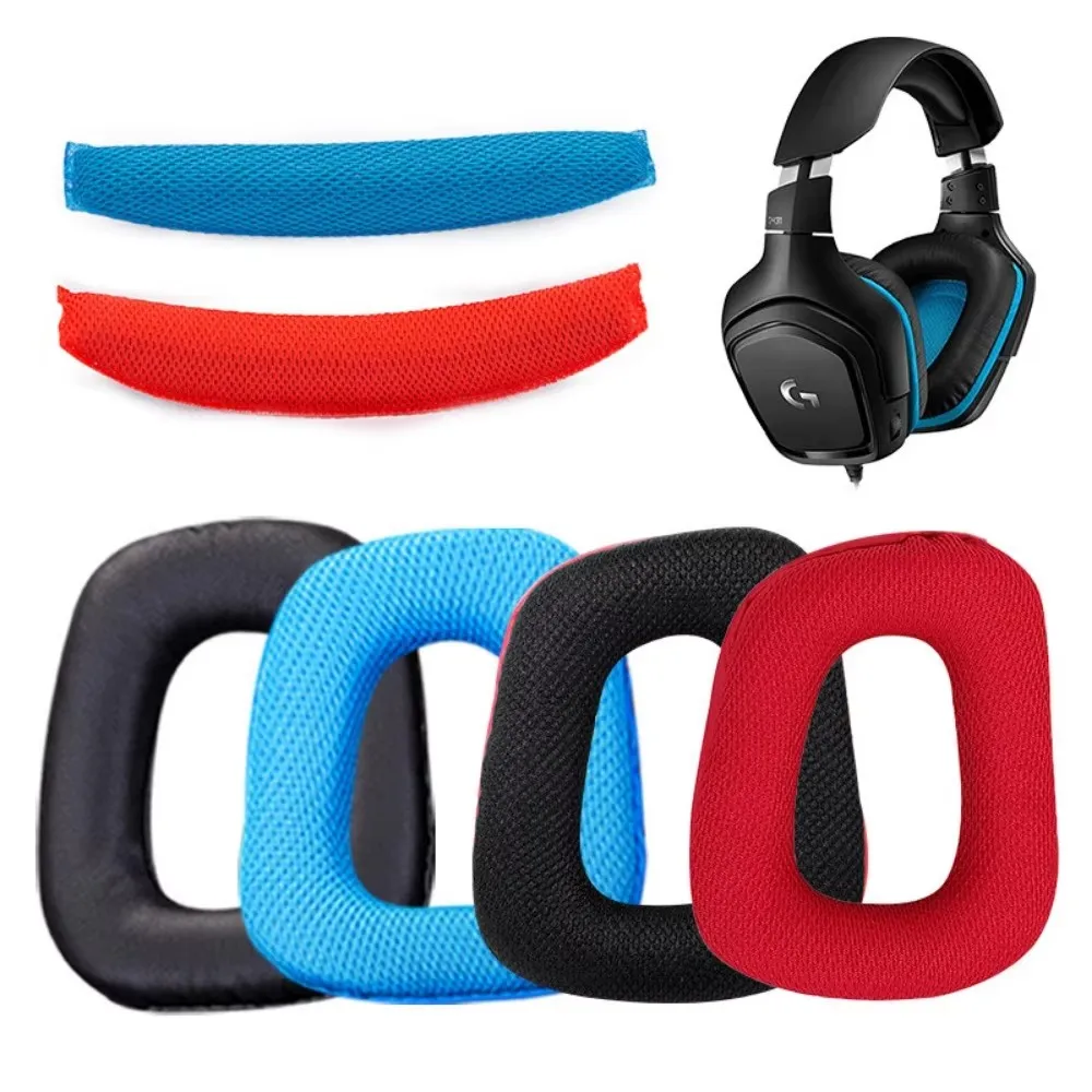 Cuscinetti auricolari di ricambio per cuffie Logitech G430, G331, G432, G332, G930, G4331 Cuscinetti auricolari, Cuscinetti auricolari, Cuffie antirumore