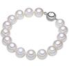 Lulu & Jane Perlen-Armband aus Sterling Silber in mit Süßwasser-Zuchtperle 19 cm Damen