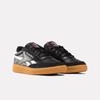 Sneaker REEBOK CLASSIC "CLUB C REVENGE VINTAGE", Gr. 45,5, schwarz-weiß (schwarz, weiß, gum), Leder, Synthetik, sportlich, Schuhe