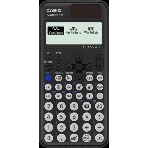 Casio ClassWiz Wissenschaftlicher Taschenrechner Schwarz FX-810DE CW Image