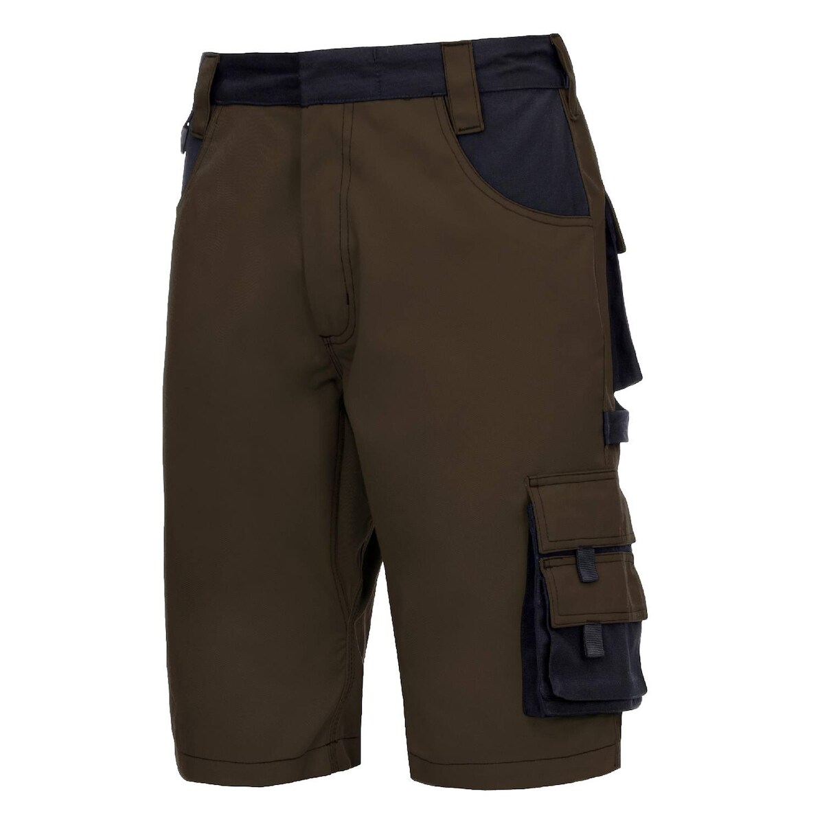 AS Arbeitsschutz Arbeitshosen Nitras Motion Tex Plus kurz | braun | Gr. 42 - 68 | 10 Hosen Image