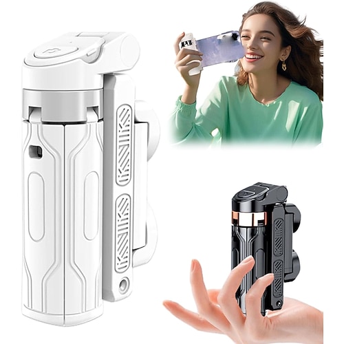 mini treppiede pocketflex, aggiornamento 2025 mini treppiede pocket flex, rotazione 360 razunoth jj02, selfie stick remoto con chip bluetooth 5.2, vlog, fotografia