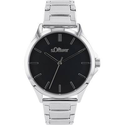 Quarzuhr S.OLIVER, silber (silberfarben), Armbanduhren, Damen, Armbanduhr, Damenuhr, Edelstahlarmband, analog Image