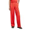 Chinohose MARC O'POLO "aus Viskose-Stretch", Damen, Gr. 38, Normalgrößen, rot (burnt rot), Obermaterial: 96% Viskose, 4% Elasthan, bedruckt, casual, weit normal, Hosen