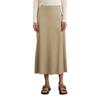Webrock MARC O'POLO "aus Viskose-Stretch", Damen, Gr. 36, beige (summer sand), Obermaterial: 96% Viskose, 4% Elasthan; Futter: 100% Nicht verfügbar, unifarben, casual, ausgestellt wadenlang, Röcke