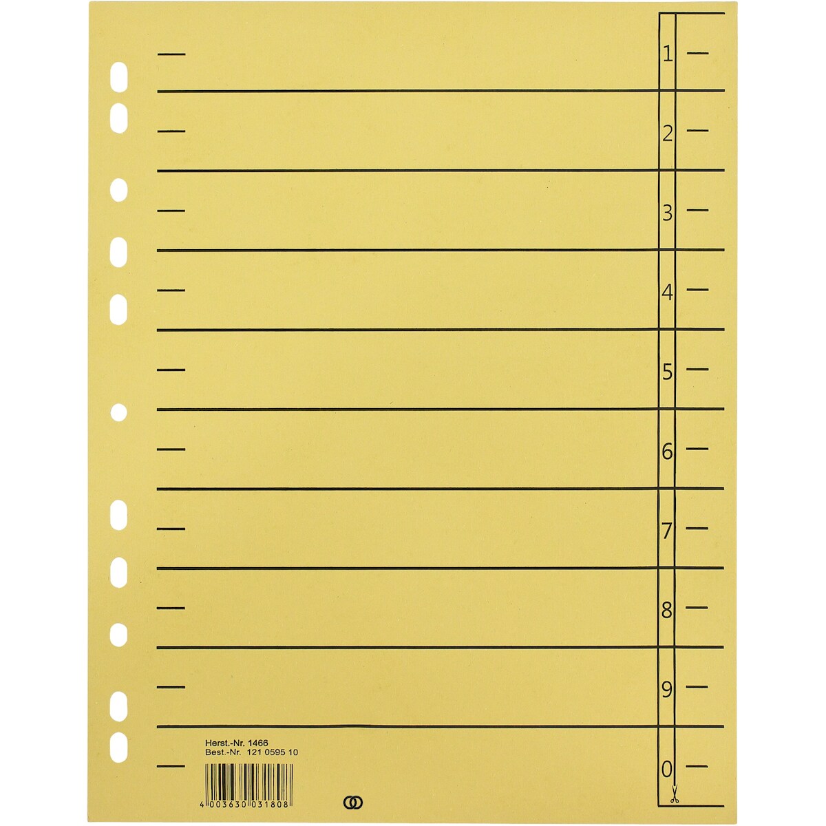 Soennecken Trennblatt oeco 1455 A4 230g Karton gelb 100 Stück Image
