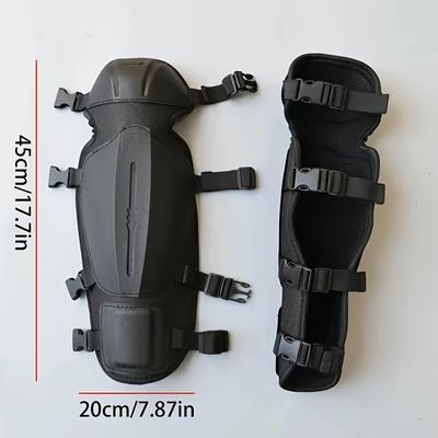 TEMU 1 High-refractive-index Polymer Outdoor Sports Guard, Black, Closure, For Garden Work, Knee And Leg Protection Image