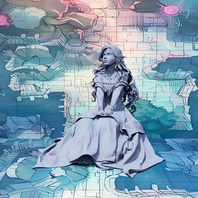 TEMU Elf Princess Anime & Game Character Gk Miniatures Unpainted Tabletop Figures Resin Figures Gaming Gift Ideal Christmas/halloween Gift Hand-painted Image