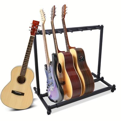 TEMU Guitar Stand Multiple With 5 Holders Guitar Holder Universal Guitar Holder Guitar Stand For Acoustic Guitar Western Guitar Bass Guitar Electric Guitars