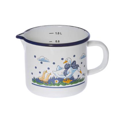 Milchtopf Ø 14 cm mit Ausguss Gänseglück KARL KRÜGER Image