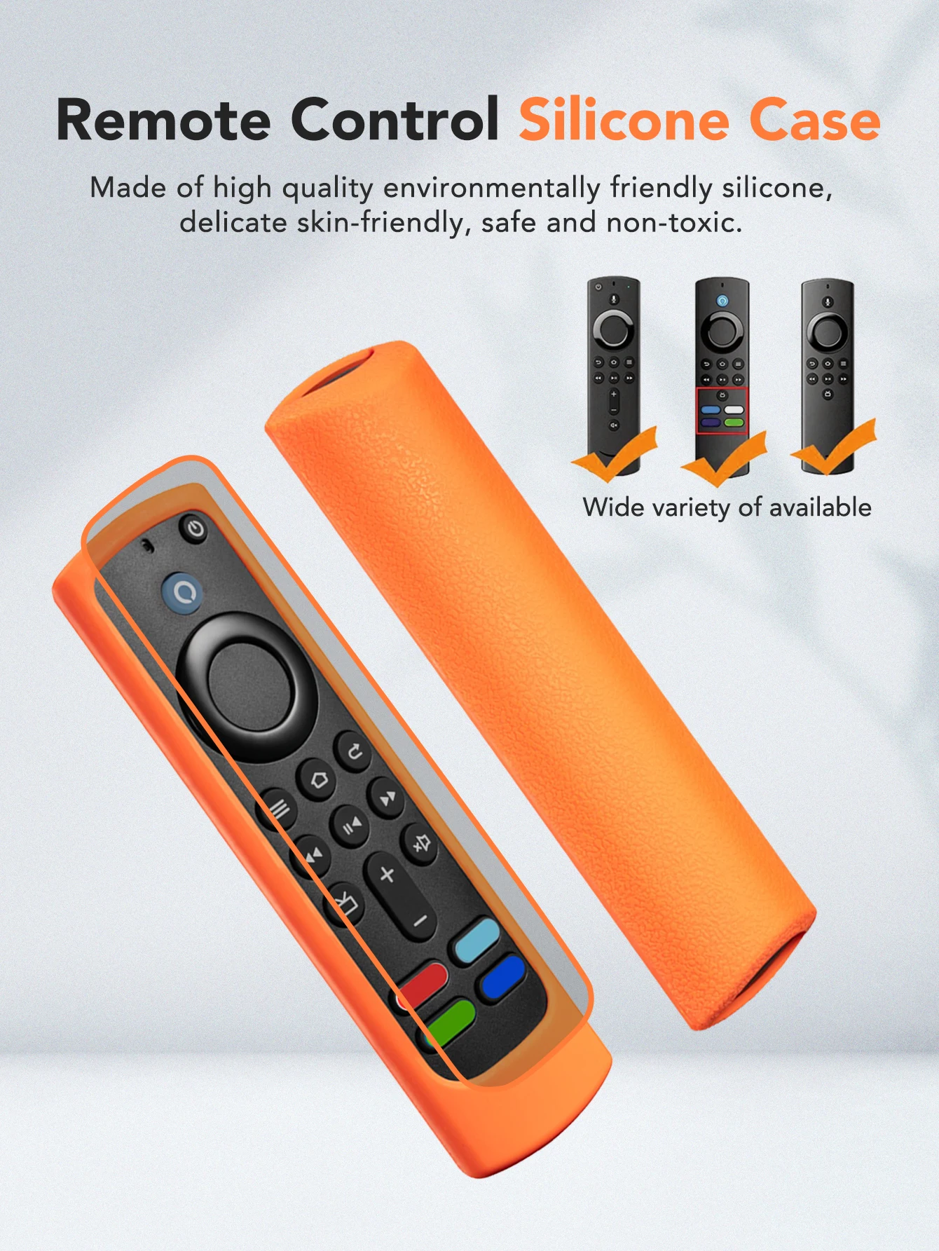 Silikon-Fernbedienungs-Schutzhülle, stoßfest, wasserdicht, langlebig, leicht zu reinigen, Mehrzweck-Fernbedienungsabdeckung für den Haushalt Image