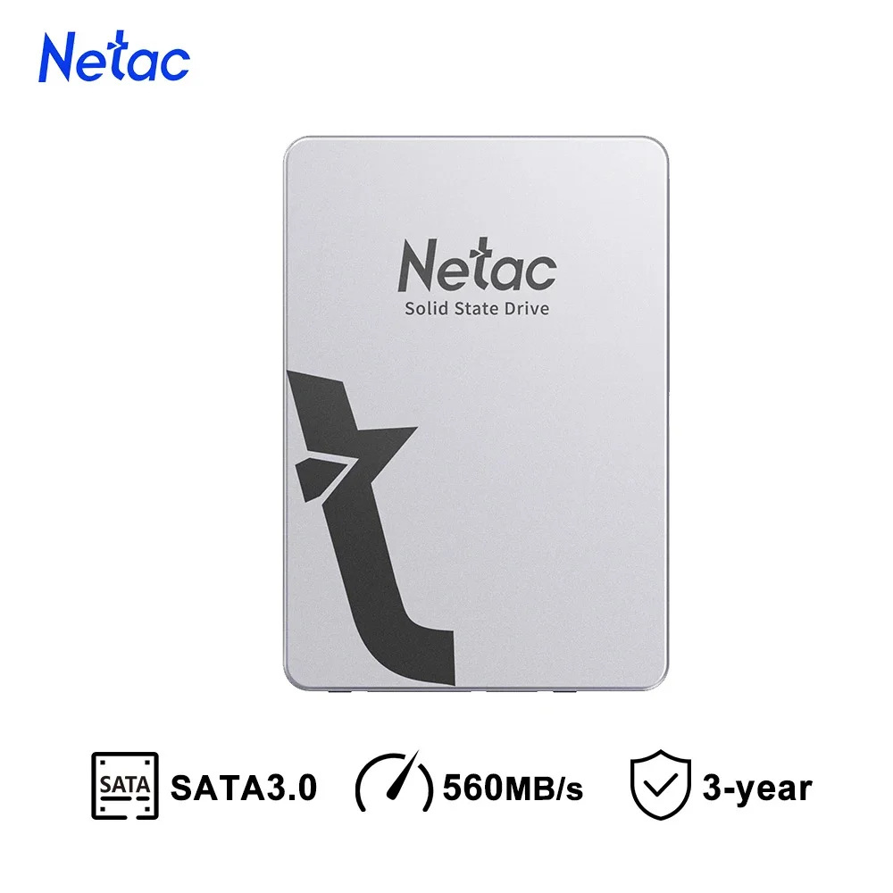 Netac SSD 1 TB 2 TB 4 TB 128 GB 256 GB 512 GB SSD SATA SATA3 2,5 HDD HD SSD Festplatte Interne Solid-State-Laufwerke für Laptop-PC Image