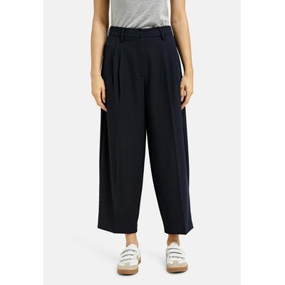 Schlupfhose SMITH & SOUL, Damen, Gr. XXL, Normalgrößen, blau (marine), Material: 74% Polyester, 21% Viskose, 5% Elasthan, unifarben, casual, lässig geschnitten knöchellang, Hosen, mit Bügelfalten Image