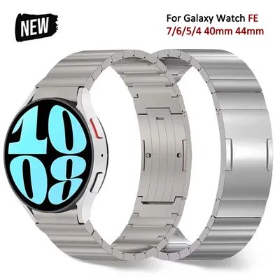 Titanarmband ohne Lücken für Samsung Galaxy Watch 7 6 5 4 40 mm 44 mm 5Pro 45 mm Quick-Fit-Armband Image