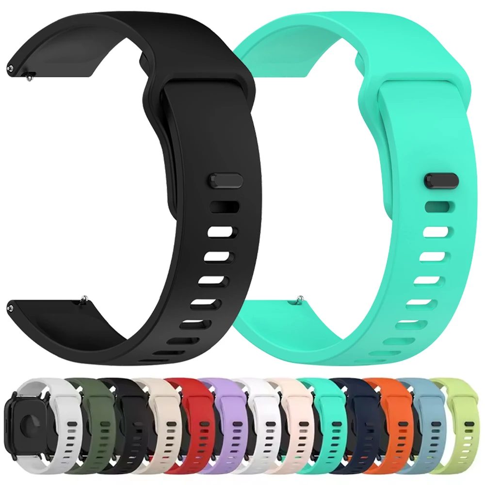 Silikon-Uhrenarmband für TicWatch Pro 3 Ultra E3 E2 S2 Pro X GTW 2021 Smartwatch-Armbänder Damen Herren Correa 22 mm 20 mm Soft Strap Image