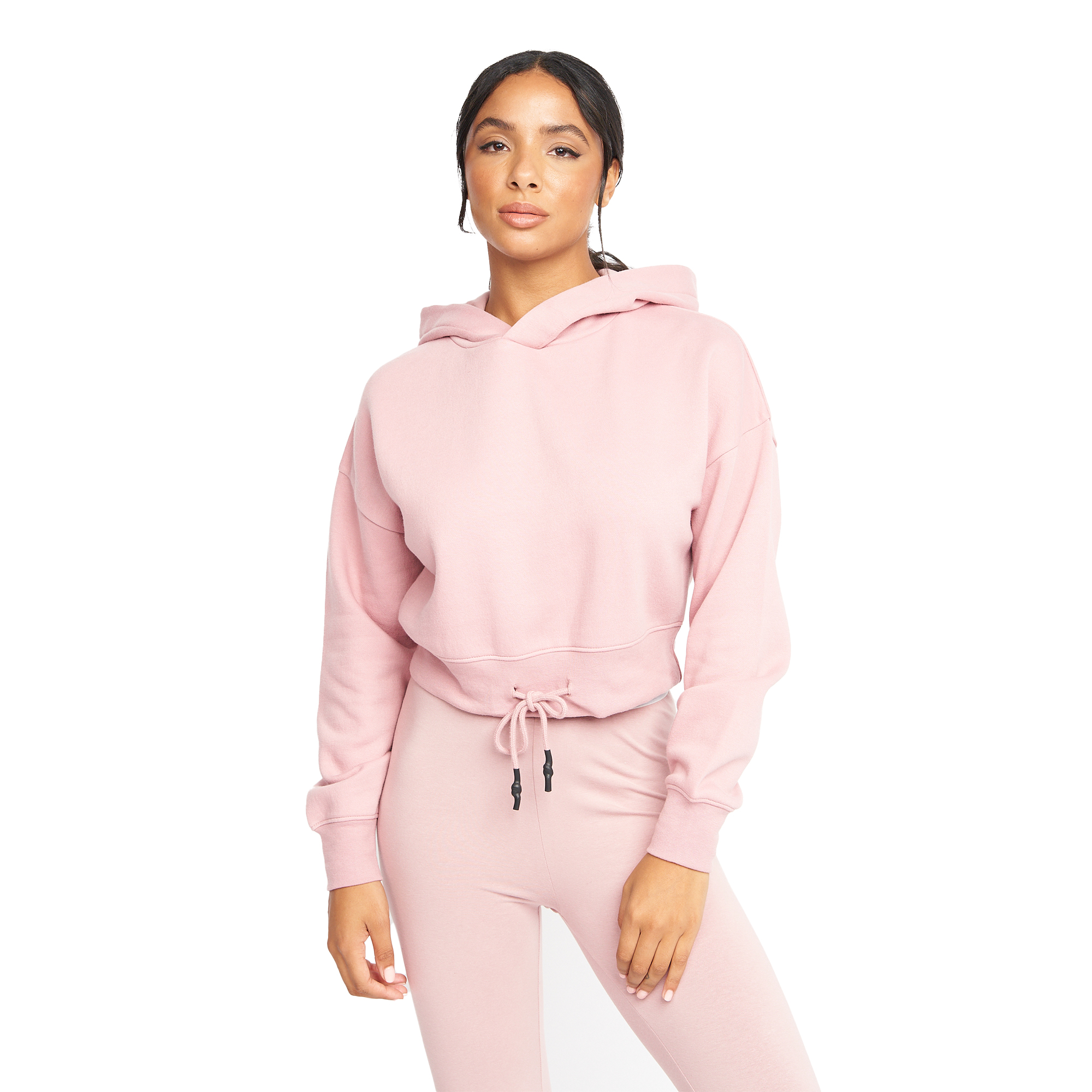 Crosshatch - "Jacklight" Kapuzenpullover für Damen (Rosa-Grau) Image