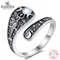 Eudora 925 Sterling Silver Triple Moon Goddes Adjustable Ring Moonstone Hecate Amulet Spoon Ring