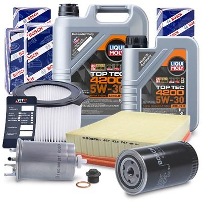 Bosch Inspektionspaket B +6l 5W-30 Motoröl für VW Image