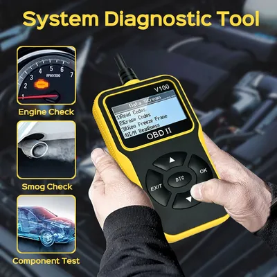 OBD2 Scanner Diagnostic Tool,Auto Check Engine Code Reader with Reset, Enhanced OBDII/EOBD Car Scan