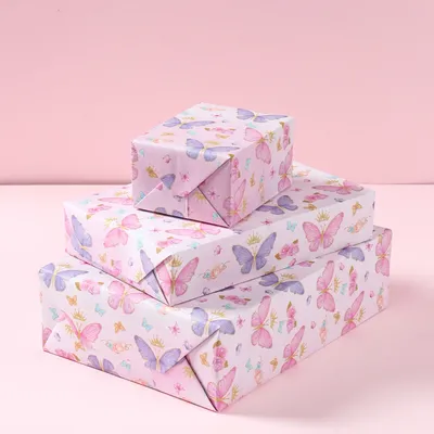 6pcs 70x50CM Gift Wrapping Paper DIY Handmade Jungle Animal Butterfly Unicorn Mermaid Gift Packing Party Home Decor Supplies