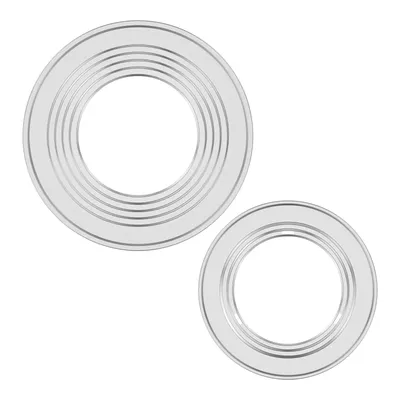 2Pcs Stainless Steel Steaming Ring for Bamboo Steamer Ring Multifunctional Dumpling Steamer Adapter