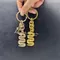 Metal Lucky Snake Lucky Pendant For Coach Handbag Shoulder Bag Womens Keychain Bag Accessori Bag