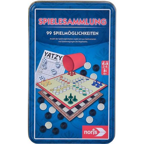 Noris 606112580 - Spielesammlung mit 99 Spielmöglichkeiten in Metallbox - Noris Spiele