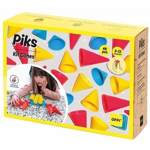 OPPI TOYS - Piks Stapelspielzeug Kegelset 48-teilig - Carletto Deutschland / OPPI TOYS