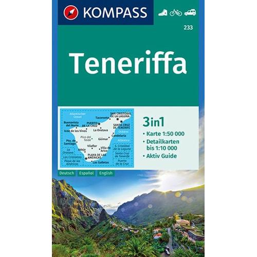 KOMPASS Wanderkarte 233 Teneriffa 1:50.000
