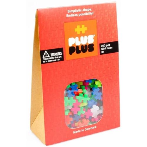 Plus-Plus® 9603351 - Open Play Neon, Konstruktionsspielzeug, 300 Bausteine, neon - Plus Plus