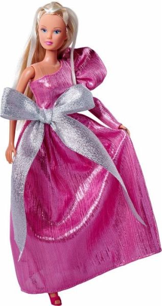 Simba 105733639 - Steffi Love Bow Mazing im rosa Abendkleid, Modepuppe, Ankleidepuppe, 29 cm - Simba Toys